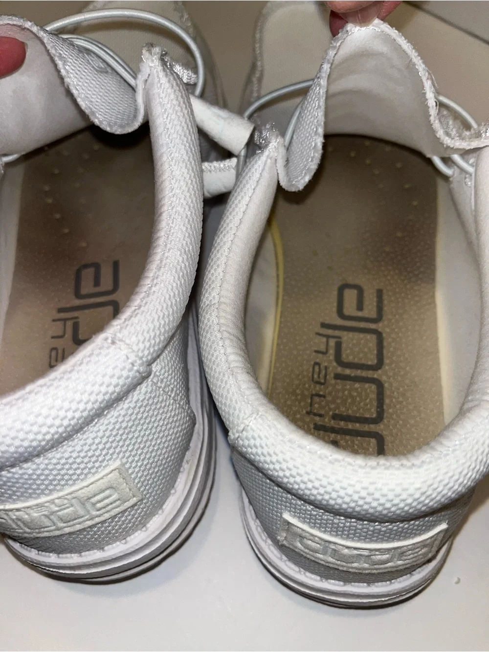 Hey Dude Men’s White Wally Artic White Slip-on-shoe Size 9 - Picture 8 of 14